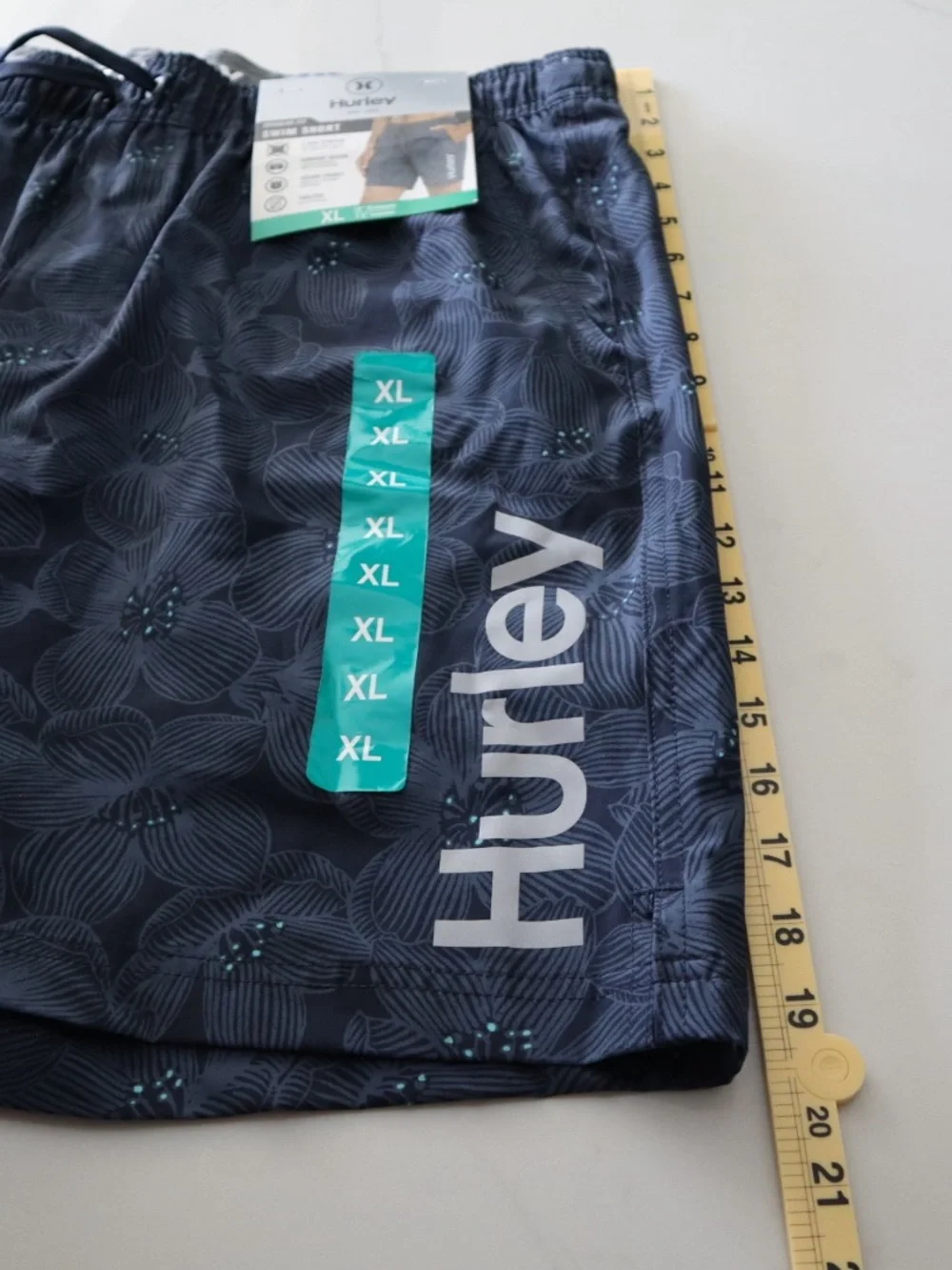 Hurley Men’s Navy Blue Floral Swim Shorts